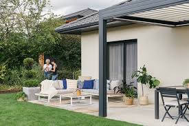 Garden With Outdoor Shade Somfy