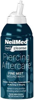 These are gentler products that are more conducive to the healing process. Amazon Com Neilmed Neilcleanse Piercing Aftercare Fine Mist 6 3 Fluid Ounce Beauty Personal Care