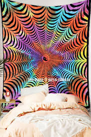 Spider Web Illusion Wall Tapestry