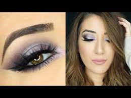 dark purple smokey eye makeup tutorial