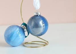 How To Make Diy Marbled Ornaments