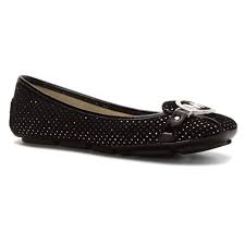 Michael Michael Kors Fulton Moc Womens Flat Shoes Black Silver