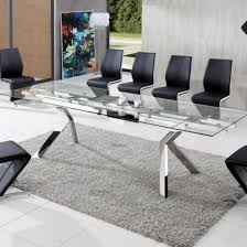 glass dining table and 8 chairs sets uk