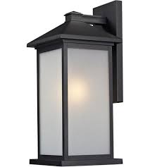 light 22 inch black outdoor wall sconce