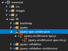 jquery utrusive ajax in asp net core