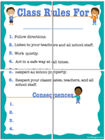 Back To School Charts Worksheets Lessons And Printables
