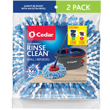 o cedar easywring rinse clean mop refill microfiber multi 2 pack