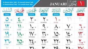 Image result for kalender hijriah