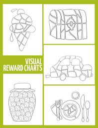 Rewards Charts Printables For Kids Coloring In Visual Prize Chart Instant Download Pdfs For Chores Potty Training And More