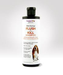 flush kill dog mite shoo for