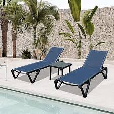 Domi Patio Lounge Chairs Set Of 3