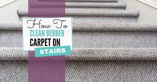 how to clean berber carpet on stairs
