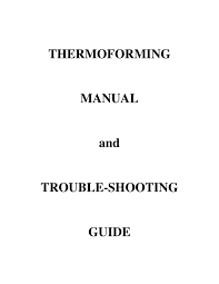 therrming manual and trouble