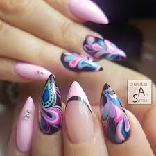 To learn the basics of acrylic nails, please click through. 46 Cute Pointy Acrylic Nails That Are Fun To Wear In 2020