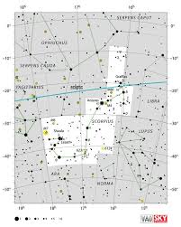Scorpius Sky Chart Constellations Map Star Constellations