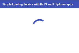 loading spinner in angular with rxjs