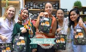party at lush cosmetics
