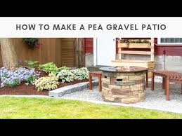 how to create a pea gravel patio