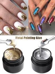 gel polish gold silver mirror gel