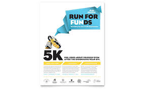 Charity Run Flyer Template Design