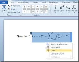 write chemical equations in word 2007