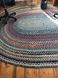 vine crafting braided rag rug