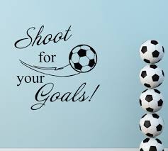 Shoot For Your Goals Quote Wall Decal