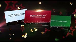 cineworld christmas gifting range