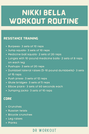 workout routine and t plan