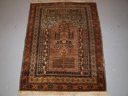old afghan prayer rug of traditional