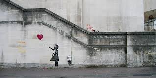 Banksy shredded a piece of art that sold for $1.4 million. Girl With Balloon Wikipedia