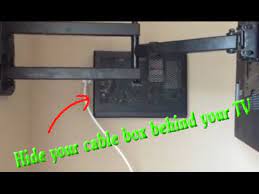 Hide Cable Verizon Box Behind Tv On