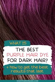 best purple hair dye for dark hair