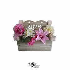 small bench wooden planter personalised