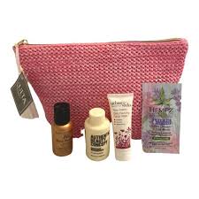 ulta pink cosmetics makeup bag with