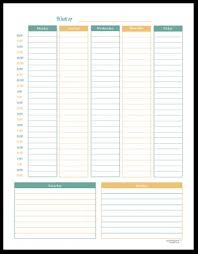 Weekly Planner Printables Personal Planner