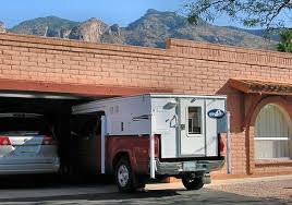 The height with roof features is 80 so it fits in a standard 7' garage. How To Fit A Truck Camper In A Standard Garage