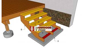 Deck Stairs Plans Myoutdoorplans