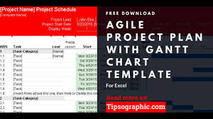 Agile Project Plan Template For Excel With Gantt Chart Free
