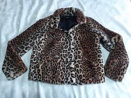 Ladies Leopard Print Faux Fur Short
