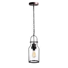 Shop Vintage Industrial Glass Cylinder Pendant Fixture Copper Hanging Lamp Light Rust On Sale Overstock 24126947