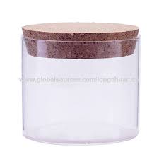 Food Glass Jar With Cork Lid Whole