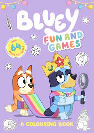 Big simple coloring pages for kids. Bluey Fun And Games A Colouring Book By Bluey Hardcover 9781761040191 Buy Online At Moby The Great