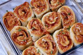 healthy pizza pinwheels food by the gram