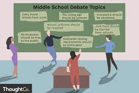 middle debate topics