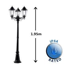 Ip44 3 Way Plastic Outdoor Lamp Post