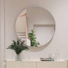 Seafuloy Round Wall Mirror Metal Frame