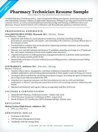 Pharmacy Assistant Resume No Experience Pharmacy Technician Resume