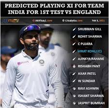 India vs england 2021 squads: India Vs England 2021 Predicted Playing Xi For Team India For 1st Test