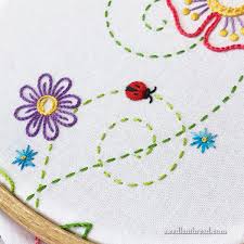 how to embroider a wee ladybug